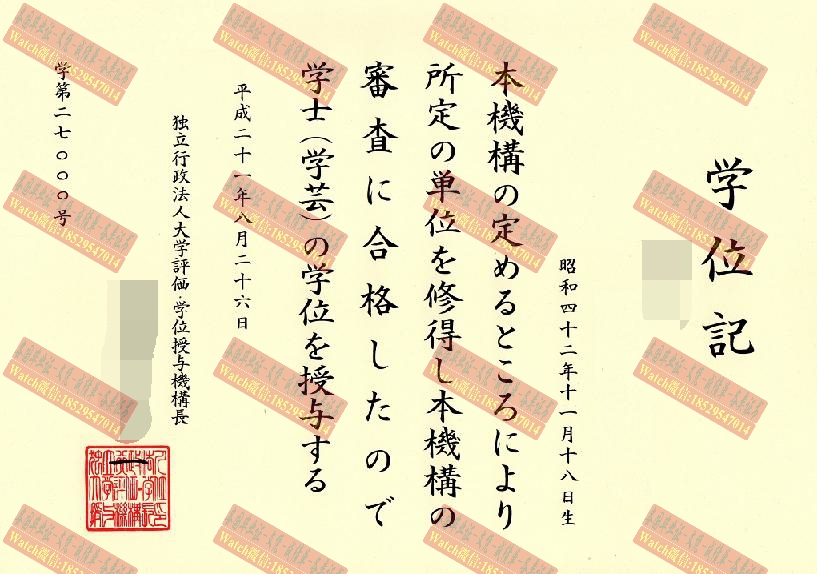 办理独立行政法人大学学位证书